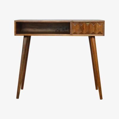 The Range Chestnut Prism Writing Desk - Brown