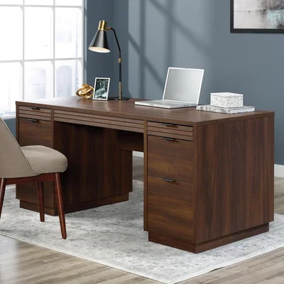 The Range Elstree Executive Desk  - Spiced Mahogany