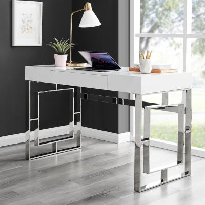 The Range Cambridge White High Gloss Office Desk Dresser - White