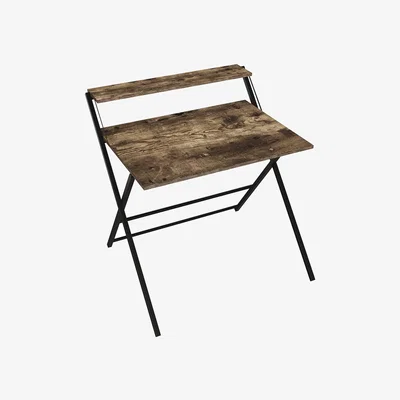 The Range Brooklyn Foldable Computer Desk - Dark Wood
