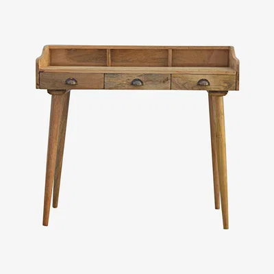 The Range Nordic Style Gallery Back Writing Desk - Mango
