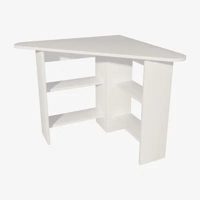 The Range Gredos Computer Desk with Shelves - White