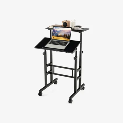 The Range Mobile Laptop Table Computer Desk - Black