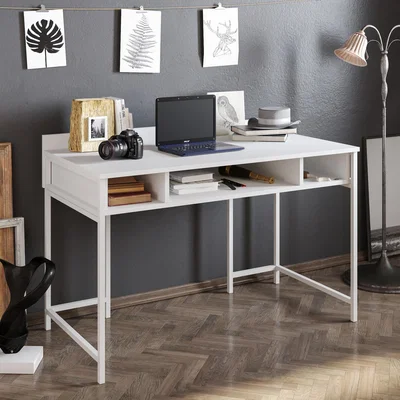 The Range Tumata 120cm Wide Writing Computer Desk - White