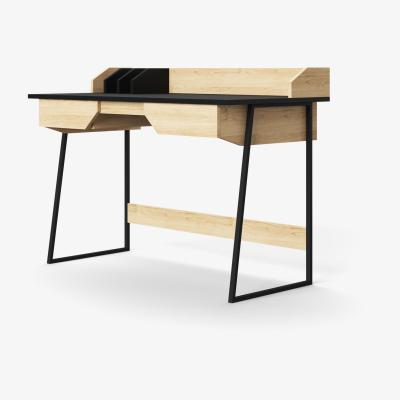 The Range Alphason Salisbury Desk - Light Brown/Black