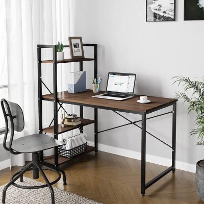 The Range Computer Desk with 4 Tiers - Walnut