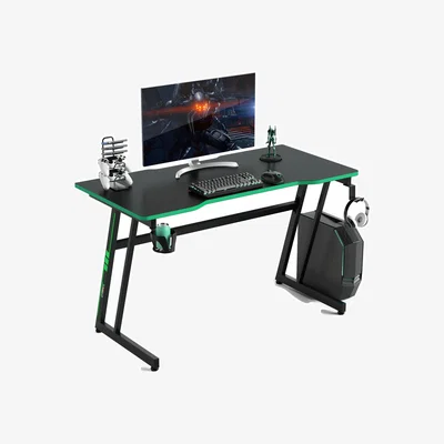 The Range Z-Shaped Computer Desk - Green