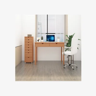 The Range Gava Desk with two large drawers in Stained Wax - Nature