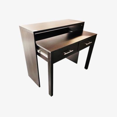 The Range Regis Extending Console Desk with 2 Drawers - Black
