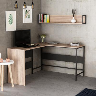 The Range Orto Corner Computer Desk - Taupe and Black