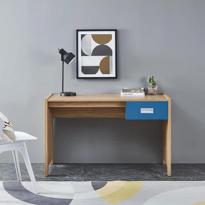The Range Broughton 1 Drawer Computer Desk - Blue