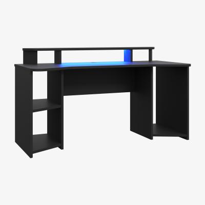 The Range Tezaur Gaming Desk with LED - Black