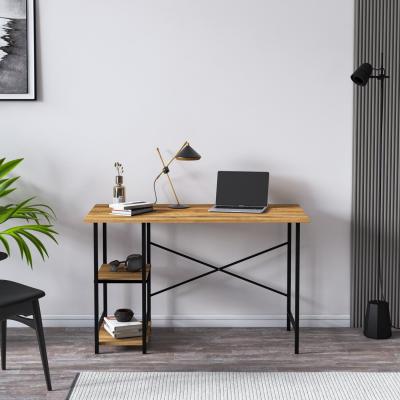 The Range Multi 120cm W Study Desk With Shelves by Ruumstore - Pine