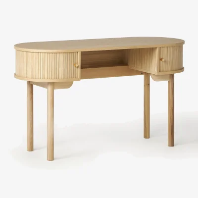 Westwing Desk Calary with Fluted Front