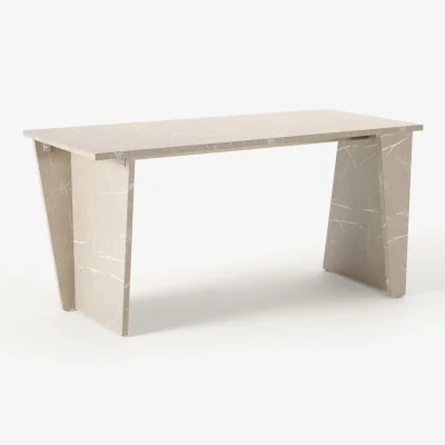 Westwing Travertine Effect Desk Liam