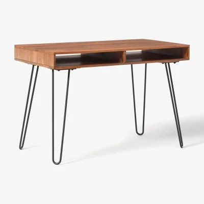 Westwing Mango Wood and Metal Desk Tova