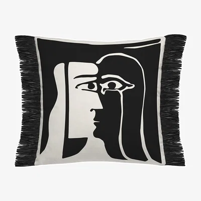 Amara Nilo Cushion - Black/White