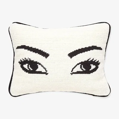 Amara Eyes Needlepoint Cushion