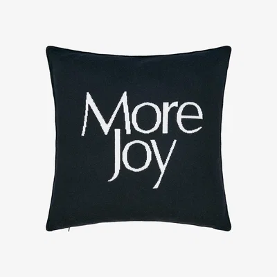 Amara More Joy by Christopher Kane - More Joy Cashmere Blend Cushion - 50x50cm - Black