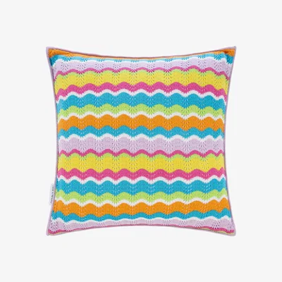 Amara Olivia Rubin - Wiggle Print Cushion - Multi - 45x45cm