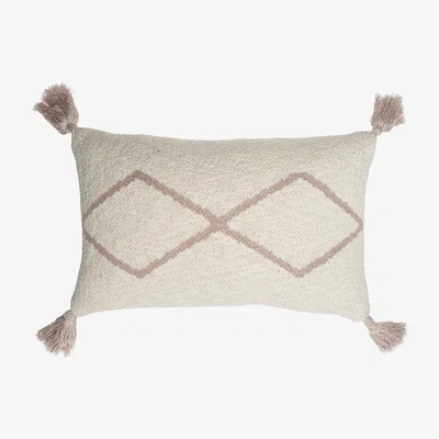 Amara Lorena Canals - Little Oasis Knitted Cushion - 25x40cm - Pale Pink