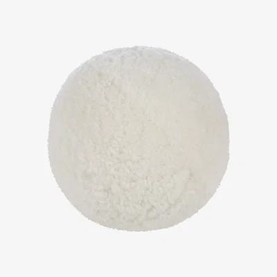 Amara Ultra - Sheepskin Ball Cushion - White - Small