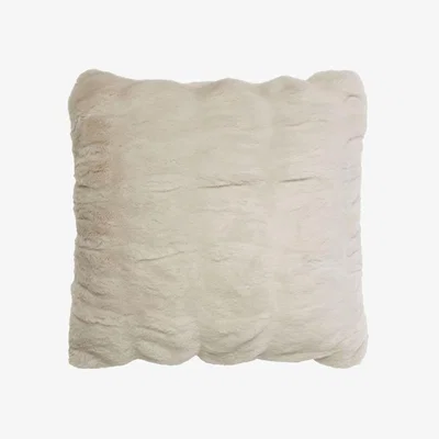 Amara Hotel Collection Ruched Faux Fur Cushion
