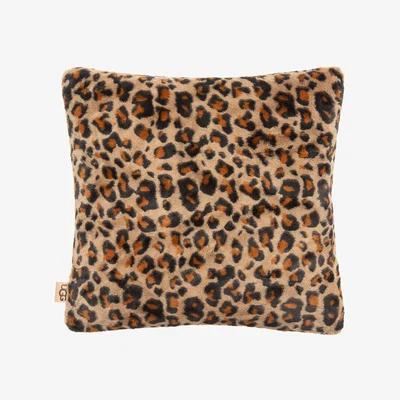 Amara UGG® - Juno Faux Fur Cushion - Leopard Print - 50x50cm