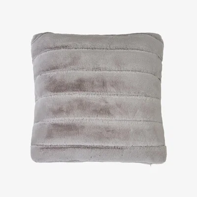 Amara Linea Stripe Faux Fur Cushion