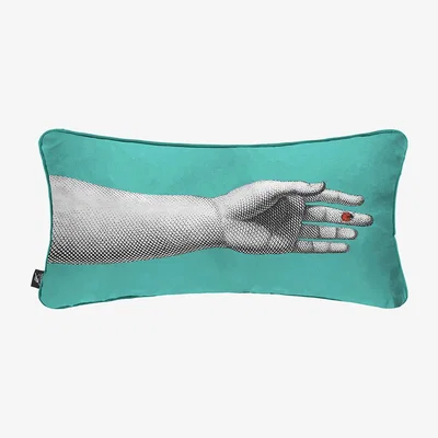 Amara Fornasetti - Mano Silk Reversible Cushion - 50x25cm
