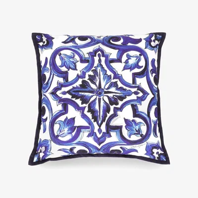 Amara Blu Mediterraneo Canvas Cushion - 45x45cm