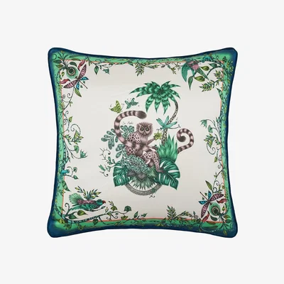 Amara Emma J Shipley - Lemur Cushion - 45x45cm - Green