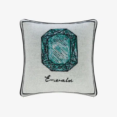 Amara Saved New York - 100% Cashmere Cushion - 50x50cm - Emerald