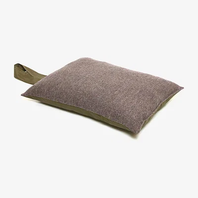 Amara Tweedmill - Garden Kneeler Waterproof Cushion - Herringbone Heather/Brown