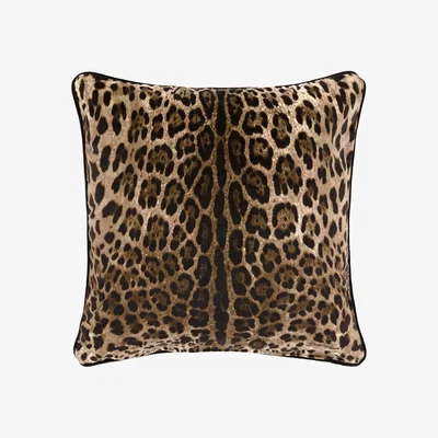 Amara Leopard Velvet Cushion - 60x60cm