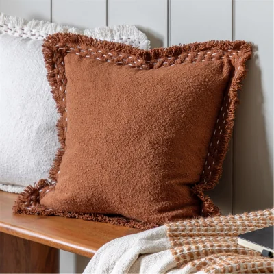 Amara Harmony Cushion Ivor - Rust