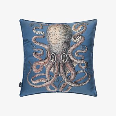Amara Polipo Octopus Silk Reversible Cushion - 45x45cm