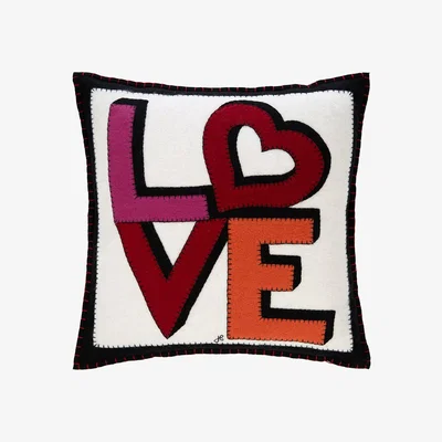 Amara Jan Constantine - Pop Art Love and Heart Cushion - 46x46cm