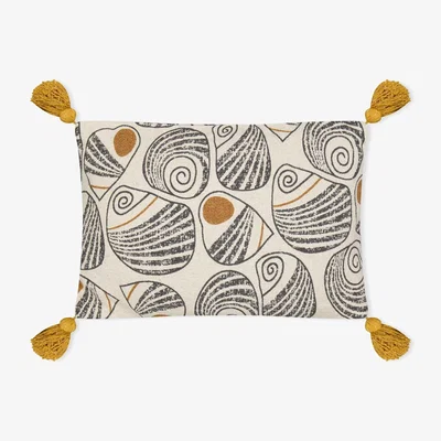 Amara Giano Cushion, Yellow, Recycled Cotton