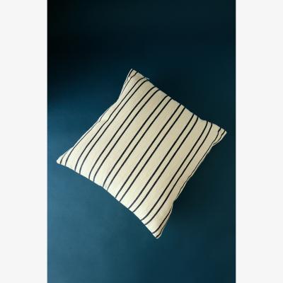 Anthropologie Ellenvale Interiors Navy Stripe Cushion