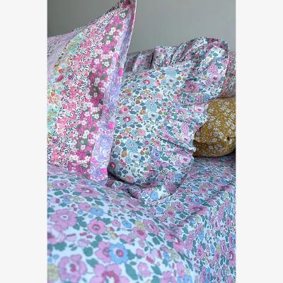 Anthropologie Coco & Wolf Betsy Grey & Betsy Candy Floss Ruffle Cushion