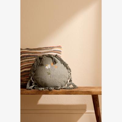 Anthropologie Elinna Round Tassel Cushion