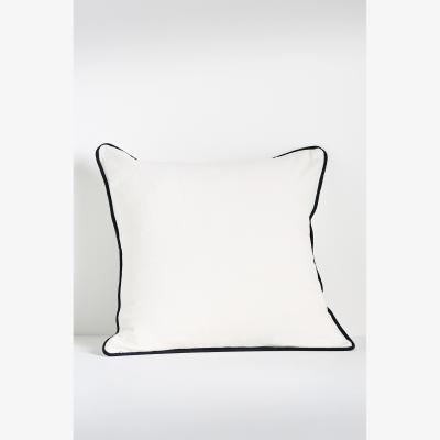 Anthropologie Icon Cotton Embroidered Cushion