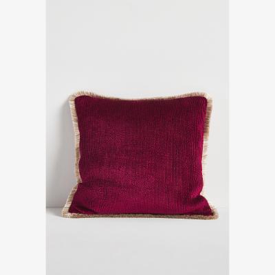 Anthropologie Valentina Washed Velvet Cushion