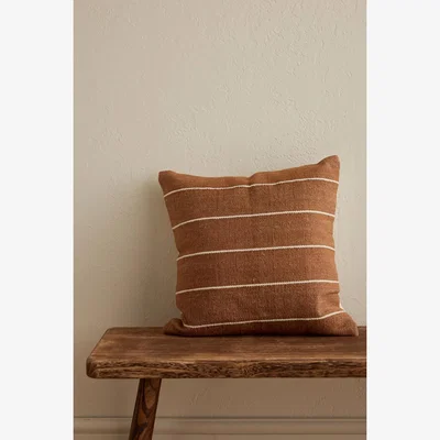 Anthropologie Ellenvale Interiors India Rust Cushion