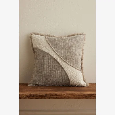 Anthropologie Ellenvale Interiors Sienna Fringed Cushion