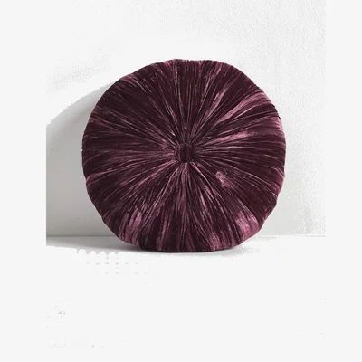 Anthropologie Cecily Velvet Round Cushion