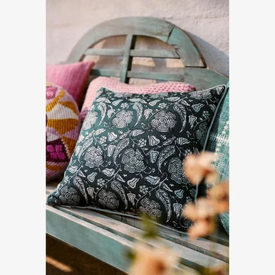 Anthropologie Isadora Mix Print Floral Indoor/Outdoor Cushion