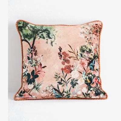 Anthropologie Velvet Tapestry Cushion