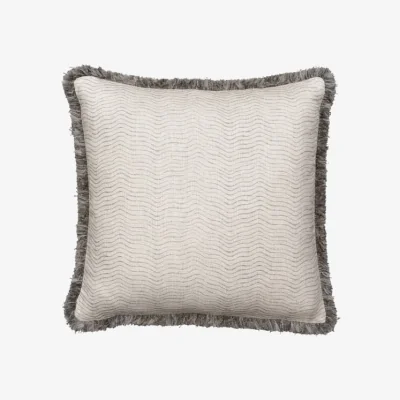 Andrew Martin Canalasso Cloud, Sustainable Feather, Cushion - Andrew Martin Sophie Paterson With Trim/Fringe & Cotton Blend & Linen Blend Stripe